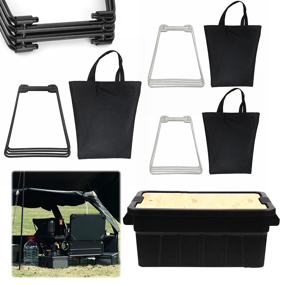 Camping Foldable Metal Stand P - Camping Cooking Organizer 评论和价格