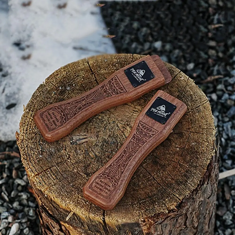 Outdoor Natural Wood Grill Pan - Camping Hiking Cooking 评论和价格