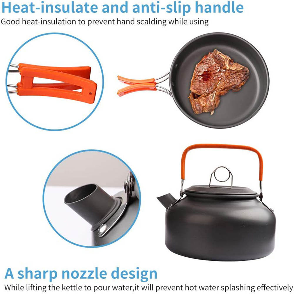 1pcs/1set Camping Cookware Kit - Camping Cooking Organizer 评论和价格