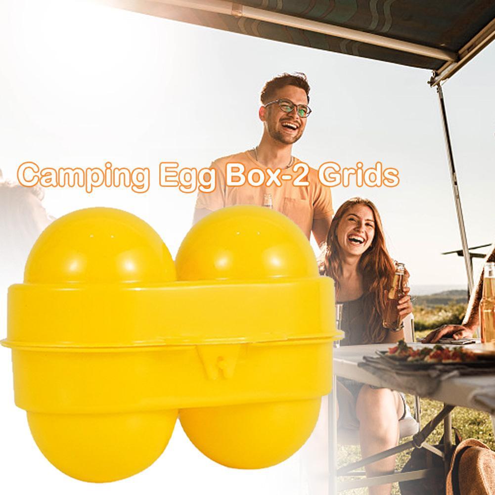 2 Grid Egg Storage Box Contain - Camping Cooking Container 评论和价格