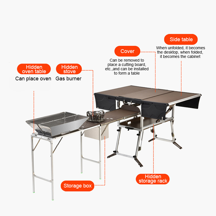 Portable Mobile Kitchen for Ca - Quality Camping Cooking Set 评论和价格