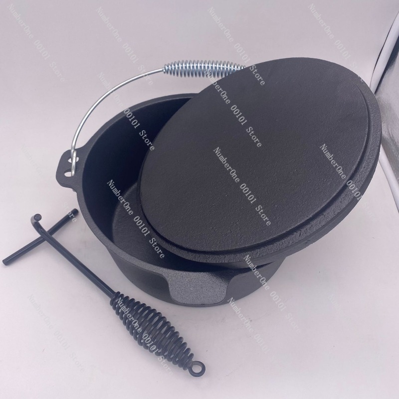 Heavy Duty Cast Iron Dutch Ove - Camp Dutch Oven Cast 评论和价格