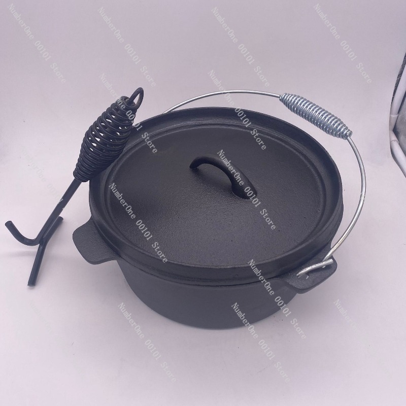 Heavy Duty Cast Iron Dutch Ove - Camp Dutch Oven Cast 评论和价格